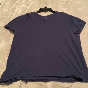 navy blue t-shirt